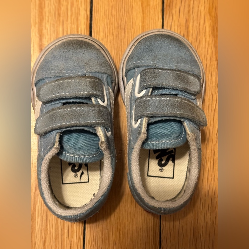 Vans Toddler Suede Baby Blue 4